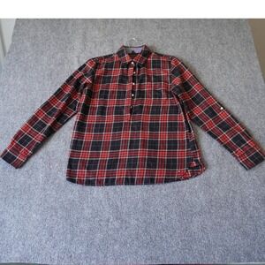 Tommy Hilfiger Womens Medium Plaid Roll Tab Long Sleeve Button‎ Up Shirt